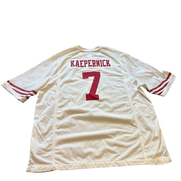 Nike On Field San Francisco 49ers Colin Kaepernick 7 White Jersey Mens XXL NWT - Picture 8 of 12